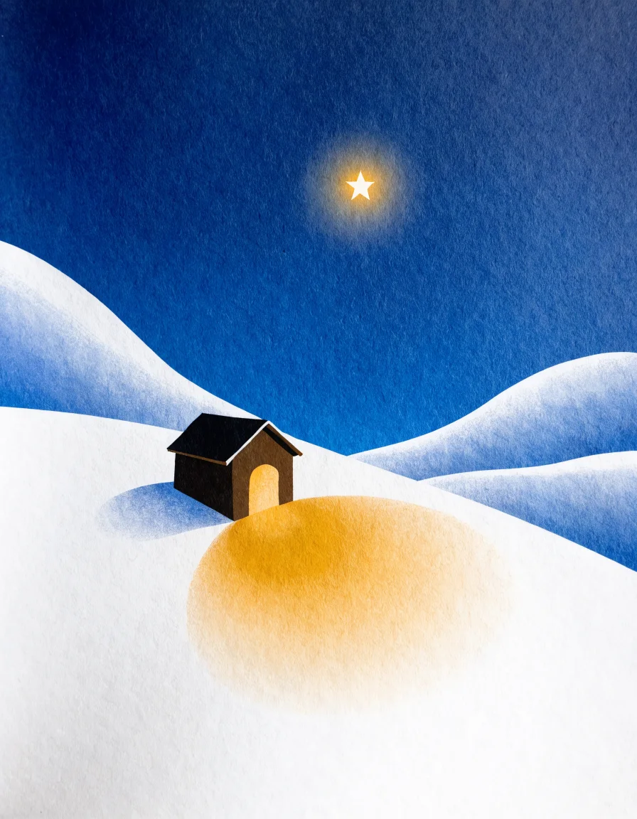 Stall im Schnee